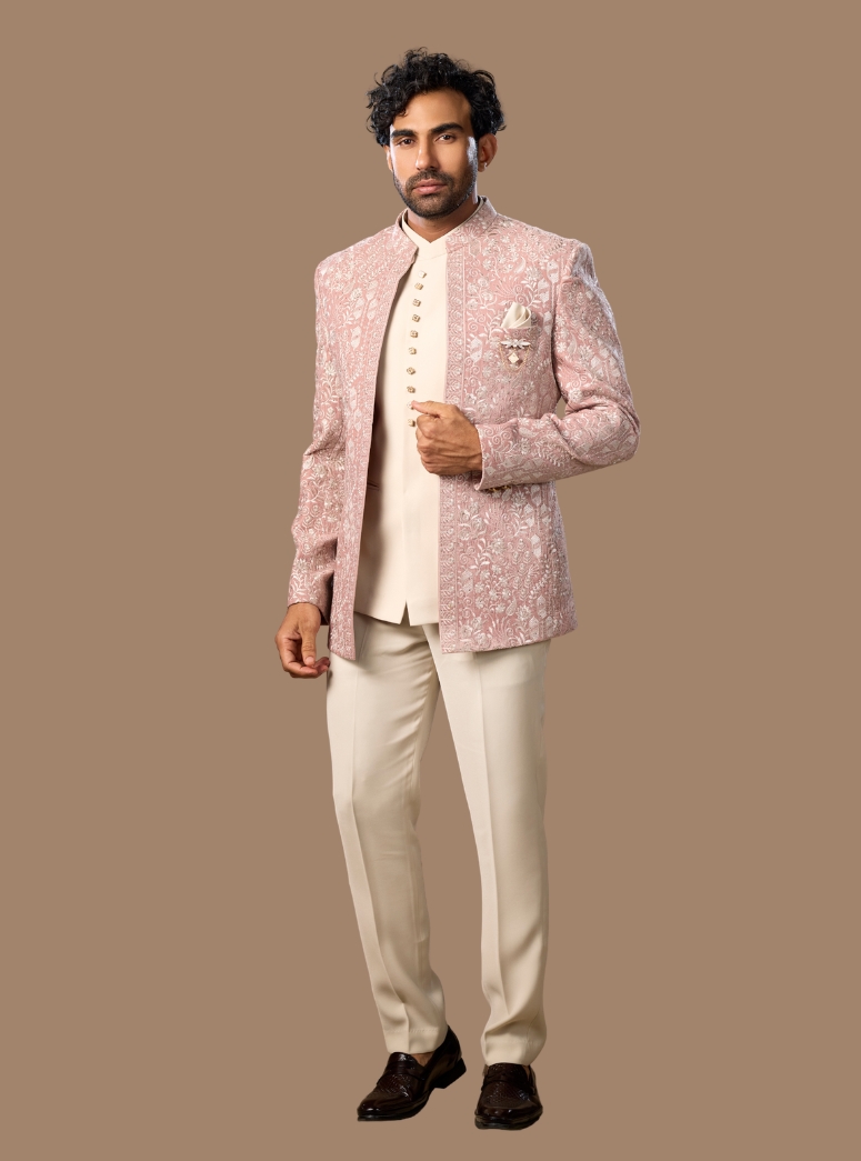 ONION PINK JODHPURI SUIT